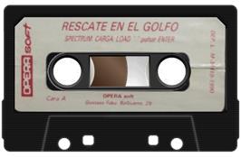 Cartridge artwork for Rescate En El Golfo on the Sinclair ZX Spectrum.