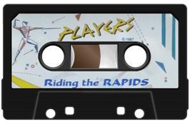 Cartridge artwork for Riding The Rapids on the Sinclair ZX Spectrum.
