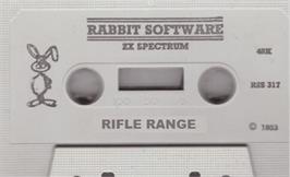Cartridge artwork for Rifle Range on the Sinclair ZX Spectrum.