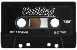 Cartridge artwork for Rigel's Revenge on the Sinclair ZX Spectrum.