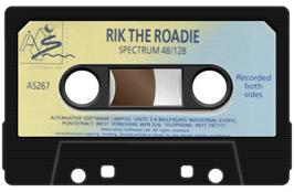 Cartridge artwork for Rik The Roadie on the Sinclair ZX Spectrum.