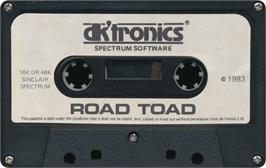 Cartridge artwork for Road Toad on the Sinclair ZX Spectrum.