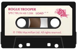 Cartridge artwork for Rogue Trooper on the Sinclair ZX Spectrum.