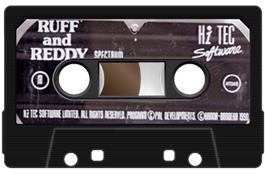 Cartridge artwork for Ruff And Reddy In The Space Adventure on the Sinclair ZX Spectrum.