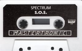 Cartridge artwork for S.O.S. on the Sinclair ZX Spectrum.