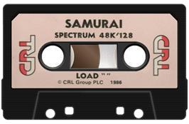 Cartridge artwork for Samurai on the Sinclair ZX Spectrum.