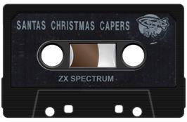 Cartridge artwork for Santa's Xmas Caper on the Sinclair ZX Spectrum.