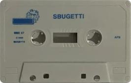 Cartridge artwork for Sbugetti Junction on the Sinclair ZX Spectrum.