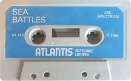 Cartridge artwork for Sea Battles on the Sinclair ZX Spectrum.