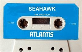 Cartridge artwork for Sea Hawk on the Sinclair ZX Spectrum.