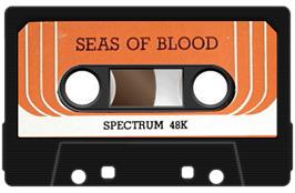 Cartridge artwork for Seas Of Blood on the Sinclair ZX Spectrum.