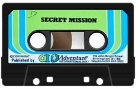 Cartridge artwork for Secret Mission on the Sinclair ZX Spectrum.