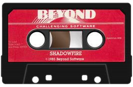Cartridge artwork for Shadowfire Tuner on the Sinclair ZX Spectrum.