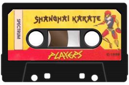 Cartridge artwork for Shanghai Karate on the Sinclair ZX Spectrum.