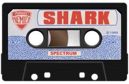 Cartridge artwork for Shark on the Sinclair ZX Spectrum.