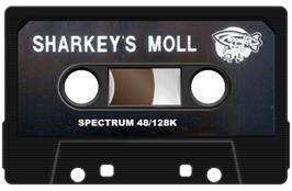Cartridge artwork for Sharkey's Moll on the Sinclair ZX Spectrum.