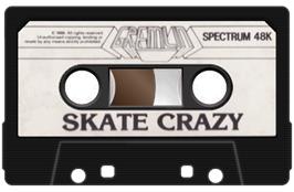Cartridge artwork for Skate Crazy on the Sinclair ZX Spectrum.