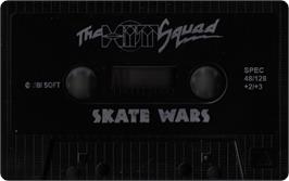 Cartridge artwork for Skate Wars on the Sinclair ZX Spectrum.