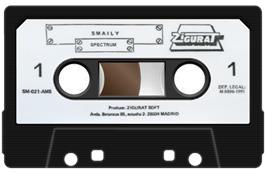 Cartridge artwork for Smaily on the Sinclair ZX Spectrum.