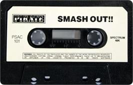 Cartridge artwork for Smash Out! on the Sinclair ZX Spectrum.