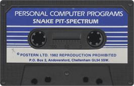 Cartridge artwork for Snake Pit on the Sinclair ZX Spectrum.