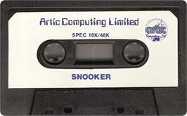 Cartridge artwork for Snooker (Artic Computing) on the Sinclair ZX Spectrum.
