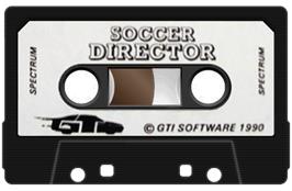 Cartridge artwork for Soccer Director on the Sinclair ZX Spectrum.