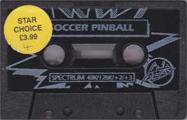 Cartridge artwork for Soccer Pinball on the Sinclair ZX Spectrum.