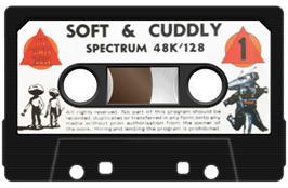 Cartridge artwork for Soft And Cuddly on the Sinclair ZX Spectrum.