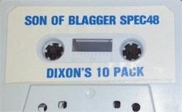 Cartridge artwork for Son Of Blagger on the Sinclair ZX Spectrum.