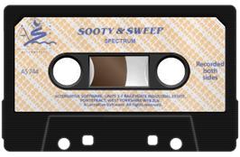 Cartridge artwork for Sooty And Sweep on the Sinclair ZX Spectrum.