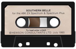 Cartridge artwork for Southern Belle on the Sinclair ZX Spectrum.
