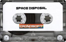 Cartridge artwork for Space Disposal on the Sinclair ZX Spectrum.