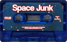 Cartridge artwork for Space Junk on the Sinclair ZX Spectrum.