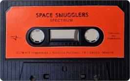 Cartridge artwork for Space Smugglers on the Sinclair ZX Spectrum.