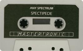 Cartridge artwork for Spectipede on the Sinclair ZX Spectrum.