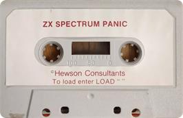 Cartridge artwork for Spectral Panic on the Sinclair ZX Spectrum.