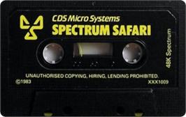 Cartridge artwork for Spectrum Safari on the Sinclair ZX Spectrum.