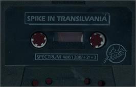 Cartridge artwork for Spike in Transilvania on the Sinclair ZX Spectrum.