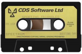 Cartridge artwork for Sporting Triangles on the Sinclair ZX Spectrum.