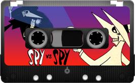 Cartridge artwork for Spy vs. Spy on the Sinclair ZX Spectrum.