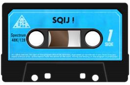 Cartridge artwork for Sqij on the Sinclair ZX Spectrum.
