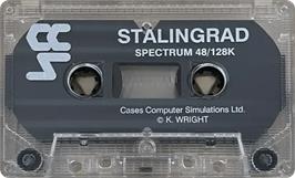 Cartridge artwork for Stalingrad on the Sinclair ZX Spectrum.