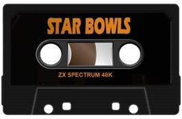 Cartridge artwork for Star Bowls on the Sinclair ZX Spectrum.