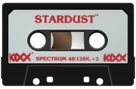Cartridge artwork for Star Dust on the Sinclair ZX Spectrum.