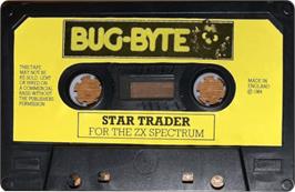 Cartridge artwork for Star Trader on the Sinclair ZX Spectrum.