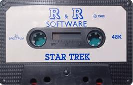Cartridge artwork for Star Trek - The Computer Program on the Sinclair ZX Spectrum.