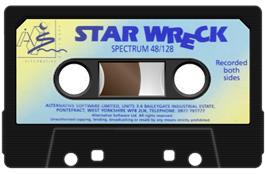 Cartridge artwork for Star Wreck on the Sinclair ZX Spectrum.