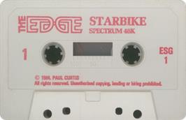 Cartridge artwork for Starbike on the Sinclair ZX Spectrum.