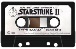 Cartridge artwork for Starstrike 2 on the Sinclair ZX Spectrum.